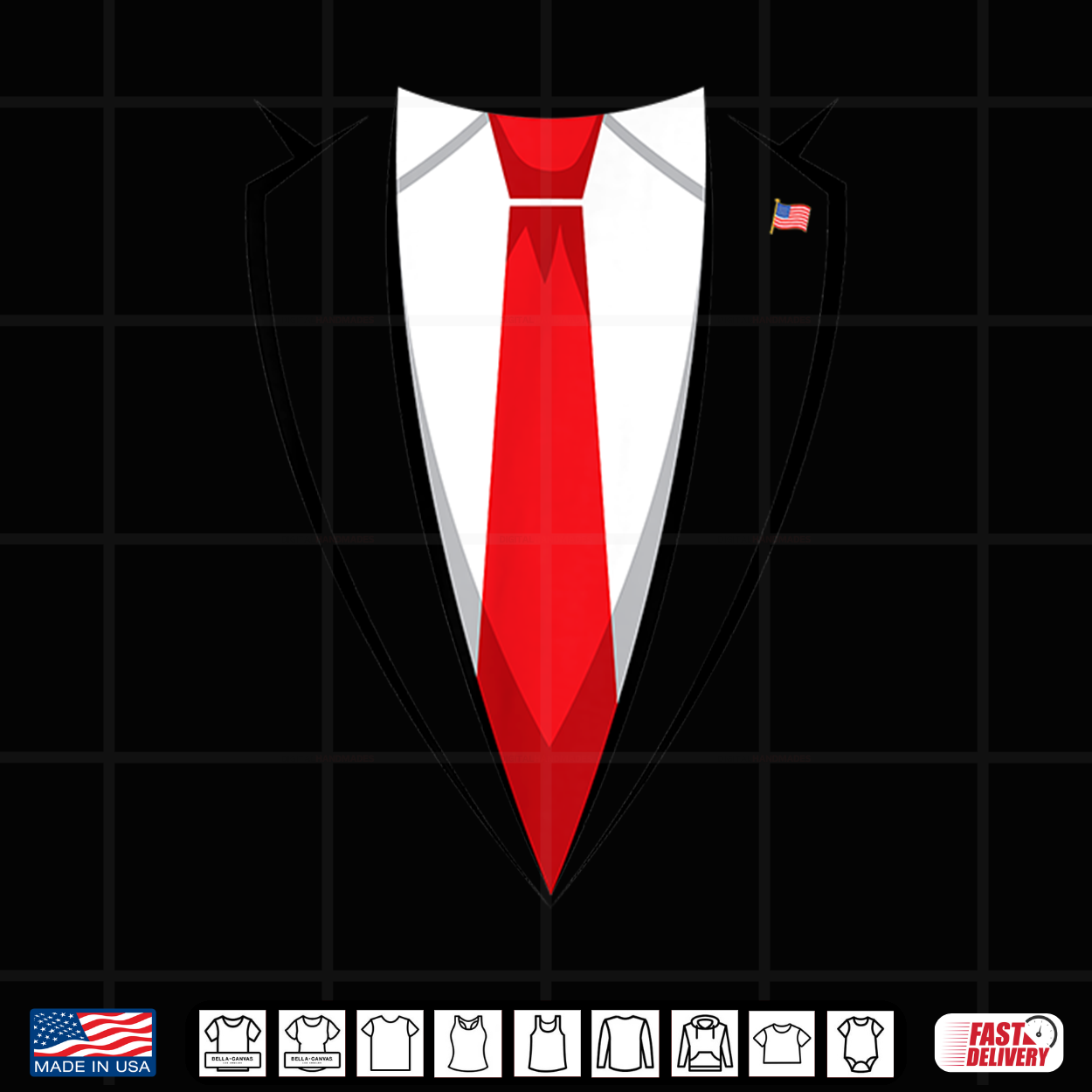Halloween Trump Suit Shirt Us President Easy Costume Shirt Halloween Trump Suit Shirt Us President Easy Costume Shirt