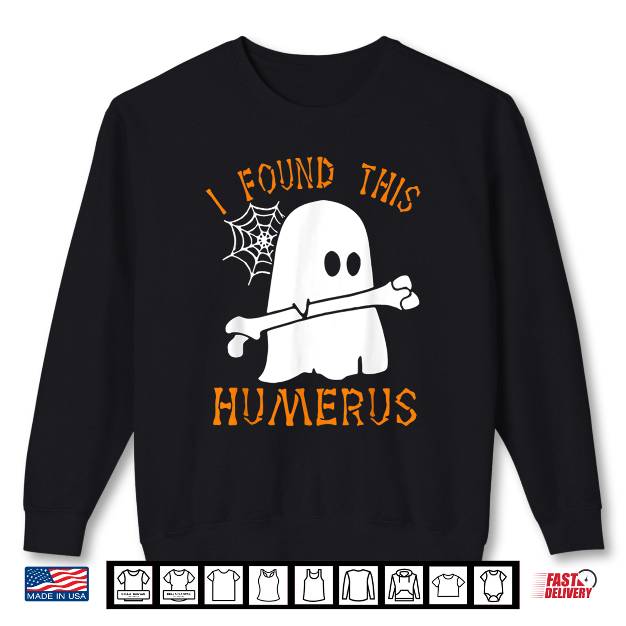 I Found This Humerus Funny Ghost Nurse Halloween Shirt