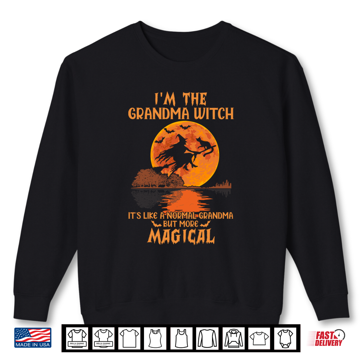 I’M The Grandma Witch Like A Normal Grandma Halloween Gifts Shirt