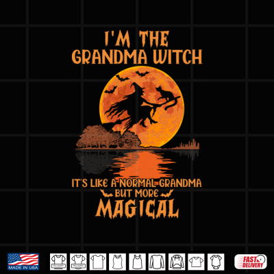 Design Im The Grandma Witch Like A Normal Grandma Halloween Gifts Shirt