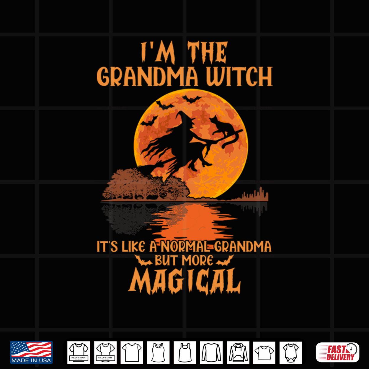 I’M The Grandma Witch Like A Normal Grandma Halloween Gifts Shirt