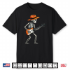 Skeleton Playing Electric Guitar Rock Halloween Shirt