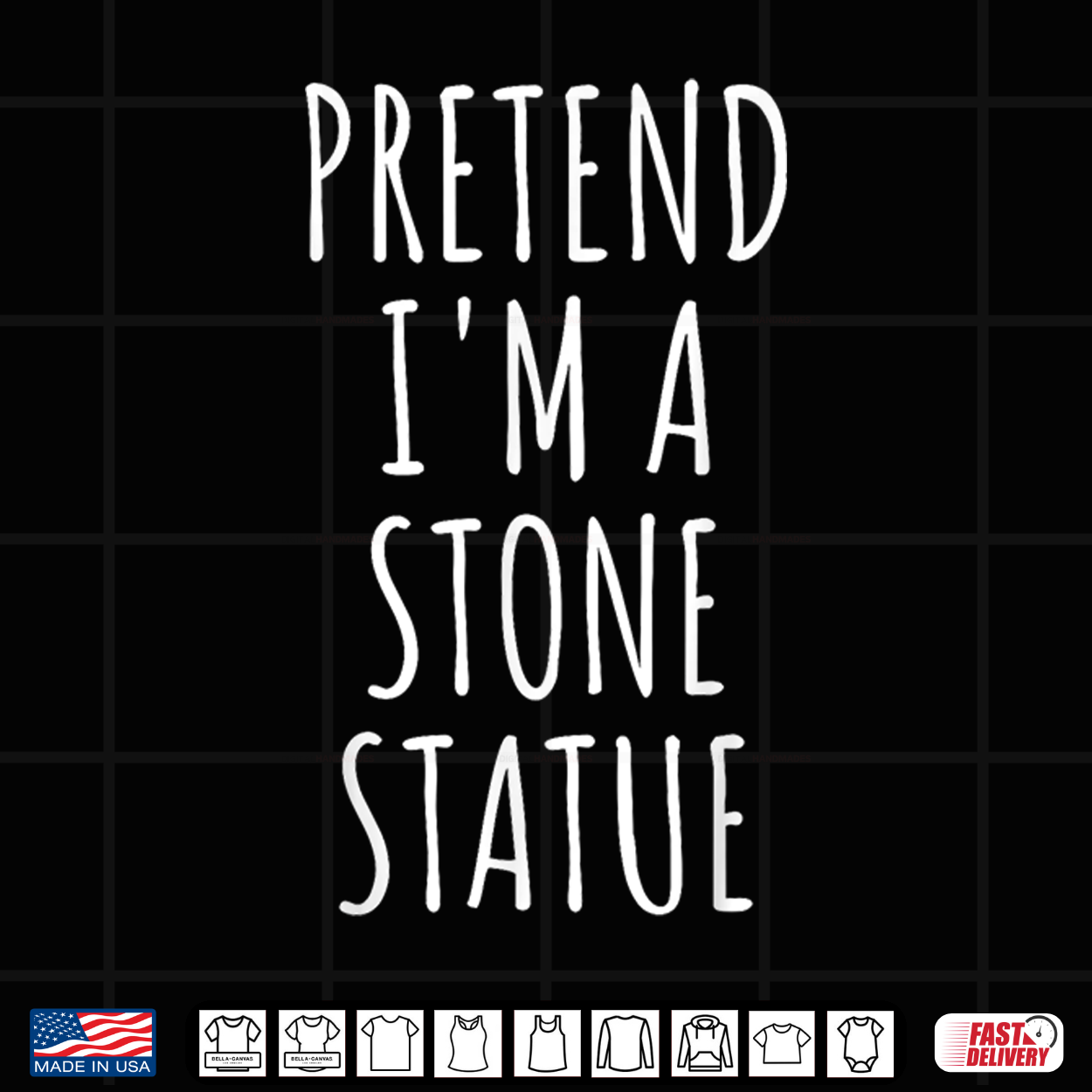 Pretend I’M Stone Statue Halloween Costume Easy Last Minute Shirt Pretend I’M Stone Statue Halloween Costume Easy Last Minute Shirt