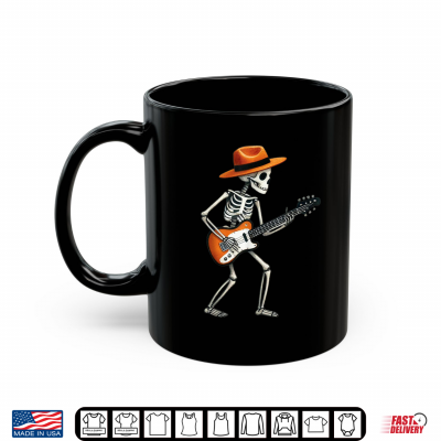 Skeleton Playing Electric Guitar Rock Halloween Shirt 3 Mug Skeleton Playing Electric Guitar Rock Halloween Shirt