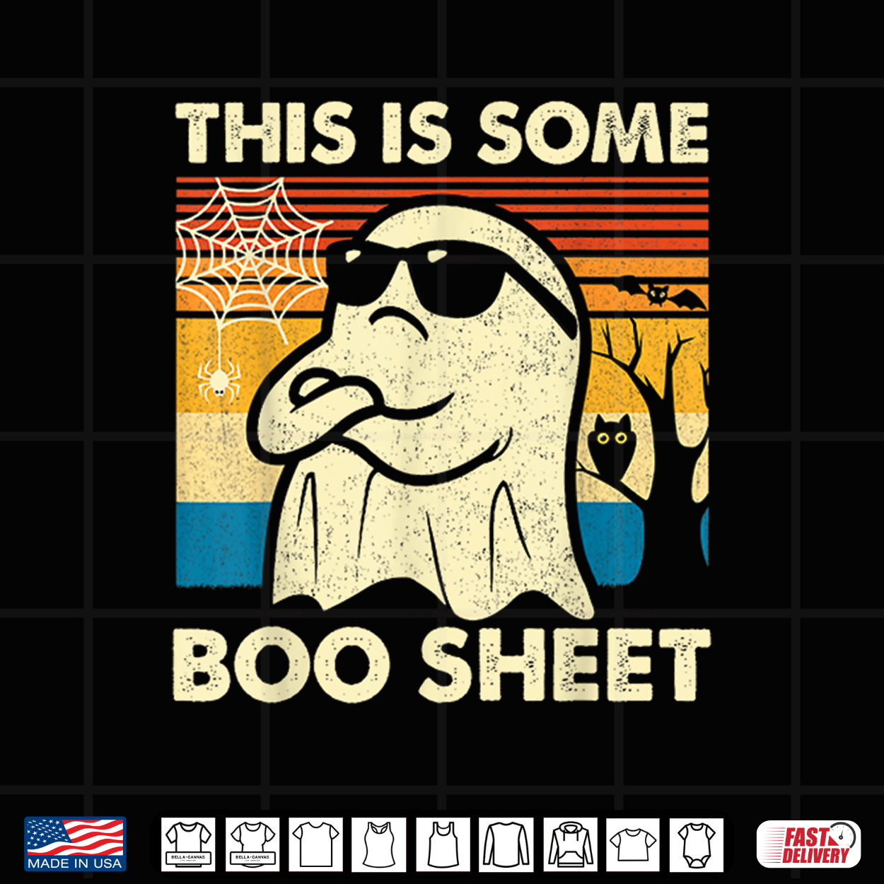 This Is Some Boo Sheet Ghost Retro Funny Halloween Shirt This Is Some Boo Sheet Ghost Retro Funny Halloween Shirt