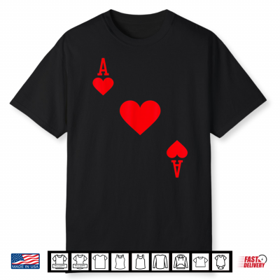 Ace Of Hearts Costume Shirt Halloween Deck Of Cards Shirt