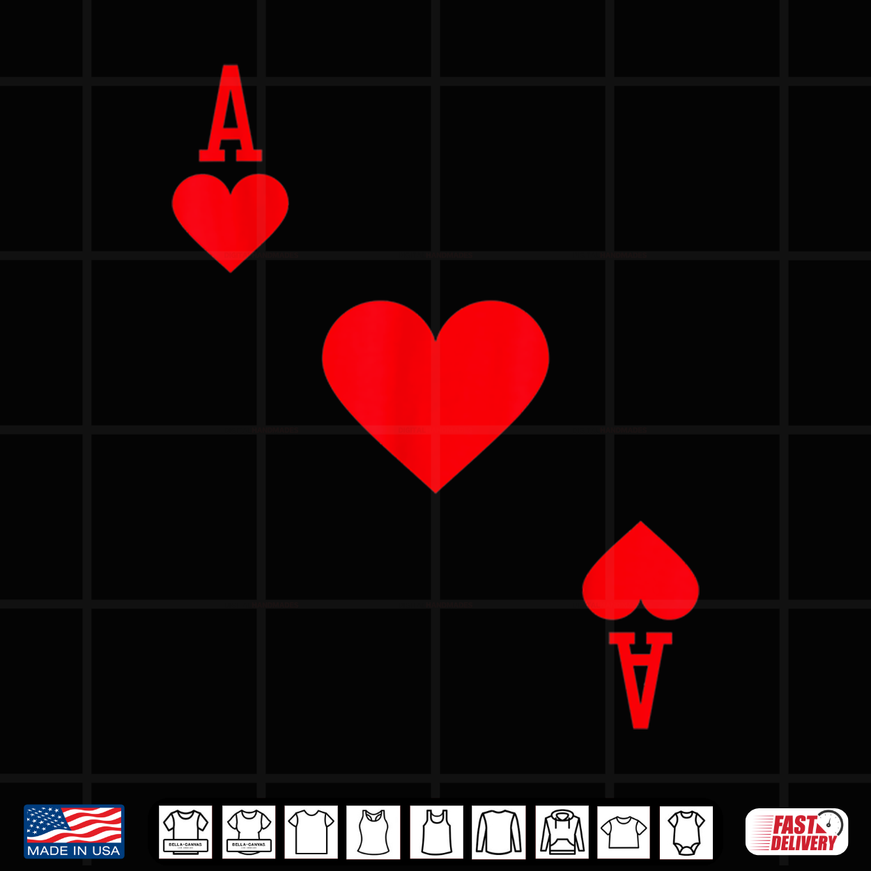 Ace Of Hearts Costume Shirt Halloween Deck Of Cards Shirt Ace Of Hearts Costume Shirt Halloween Deck Of Cards Shirt