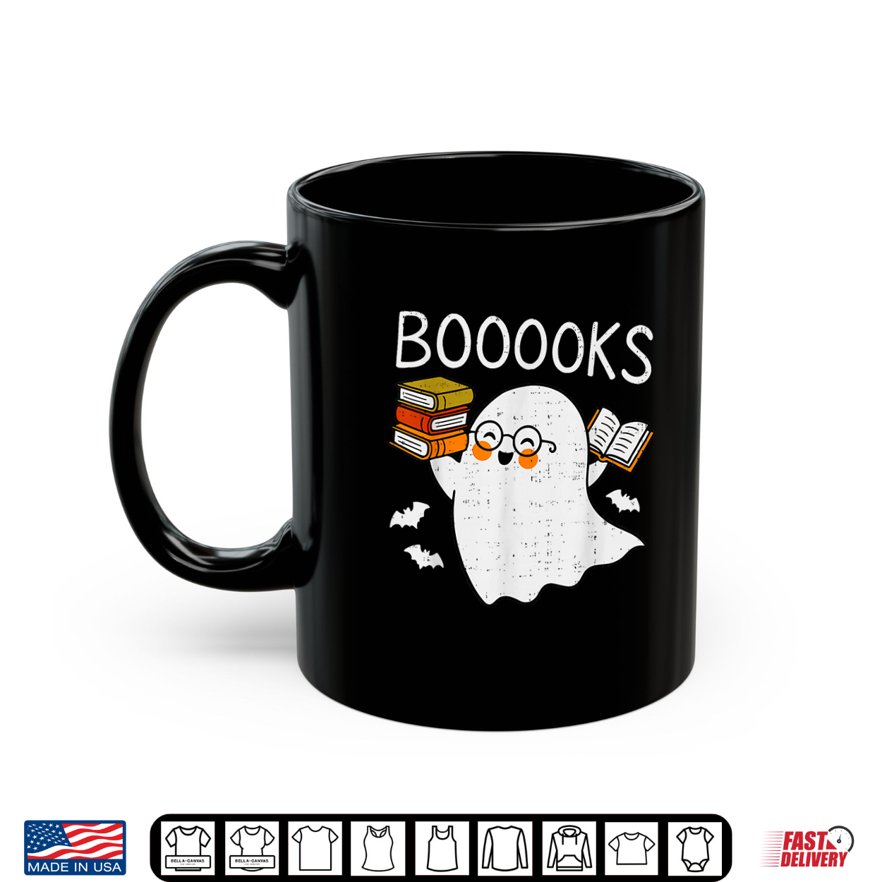 Booooks Ghost Reading Halloween Library Librarian Teacher Shirt Booooks Ghost Reading Halloween Library Librarian Teacher Shirt