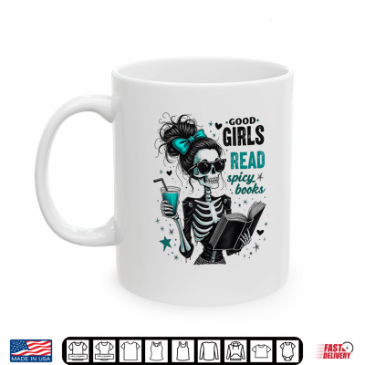 Creepy Good Girls Read Spicy Books Gothic Skeleton Halloween Shirt 3 Mug Creepy Good Girls Read Spicy Books Gothic Skeleton Halloween Shirt