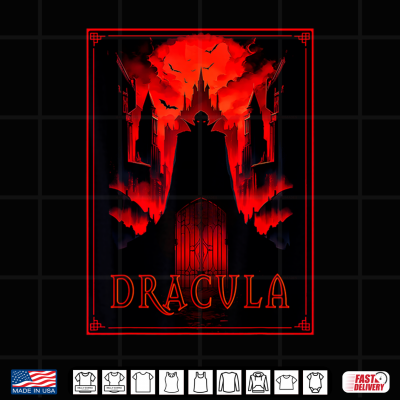 Design Dracula Gothic Horror Vampire Art Halloween Vampire fans Shirt