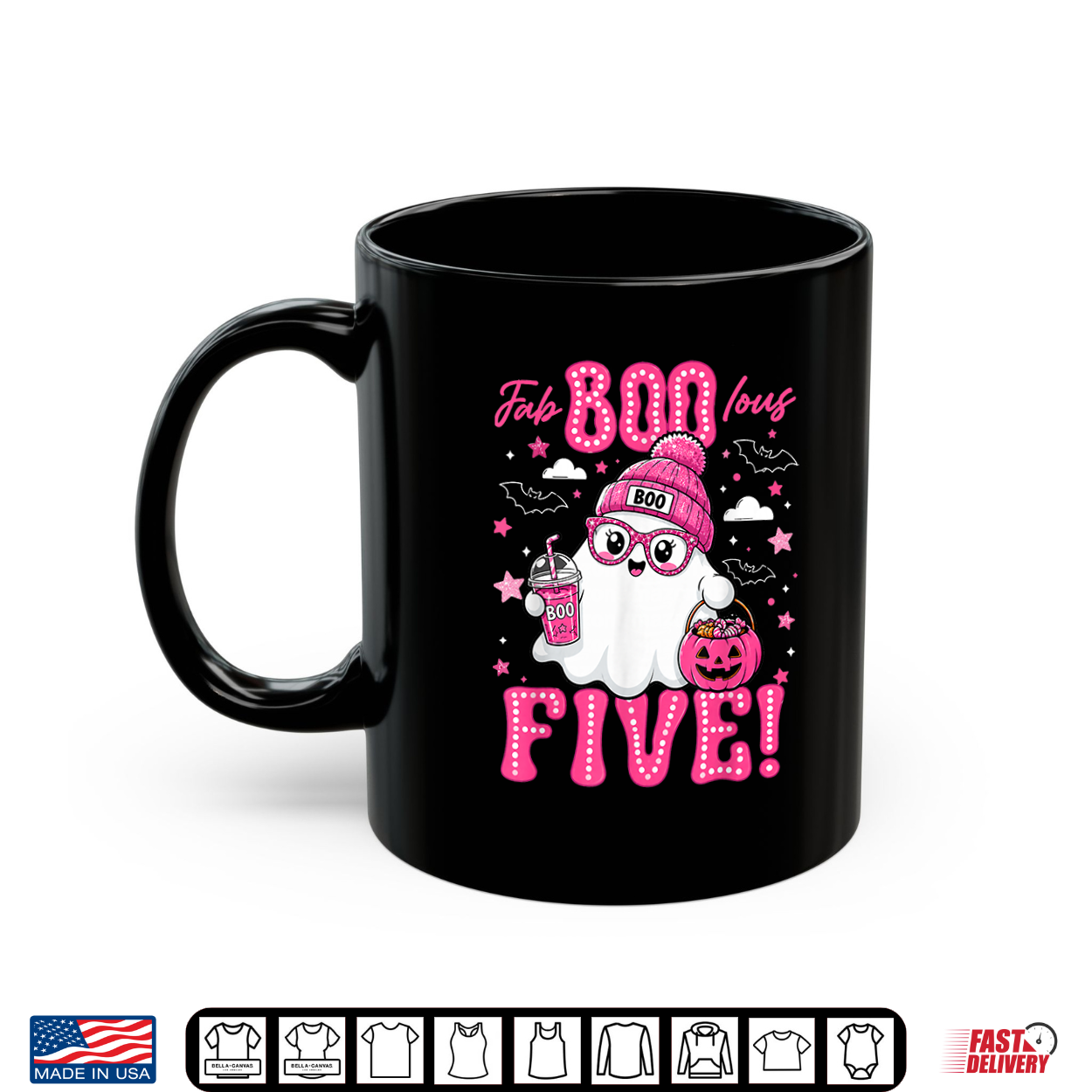Fab Boo Lous Five Cute Halloween 5Th Birthday Girl Shirt Fab Boo Lous Five Cute Halloween 5Th Birthday Girl Shirt