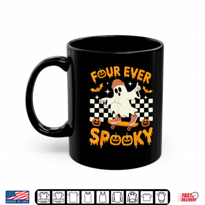 Mug Four Ever Spooky Boys Halloween 4th Birthday Party Costume Shirt