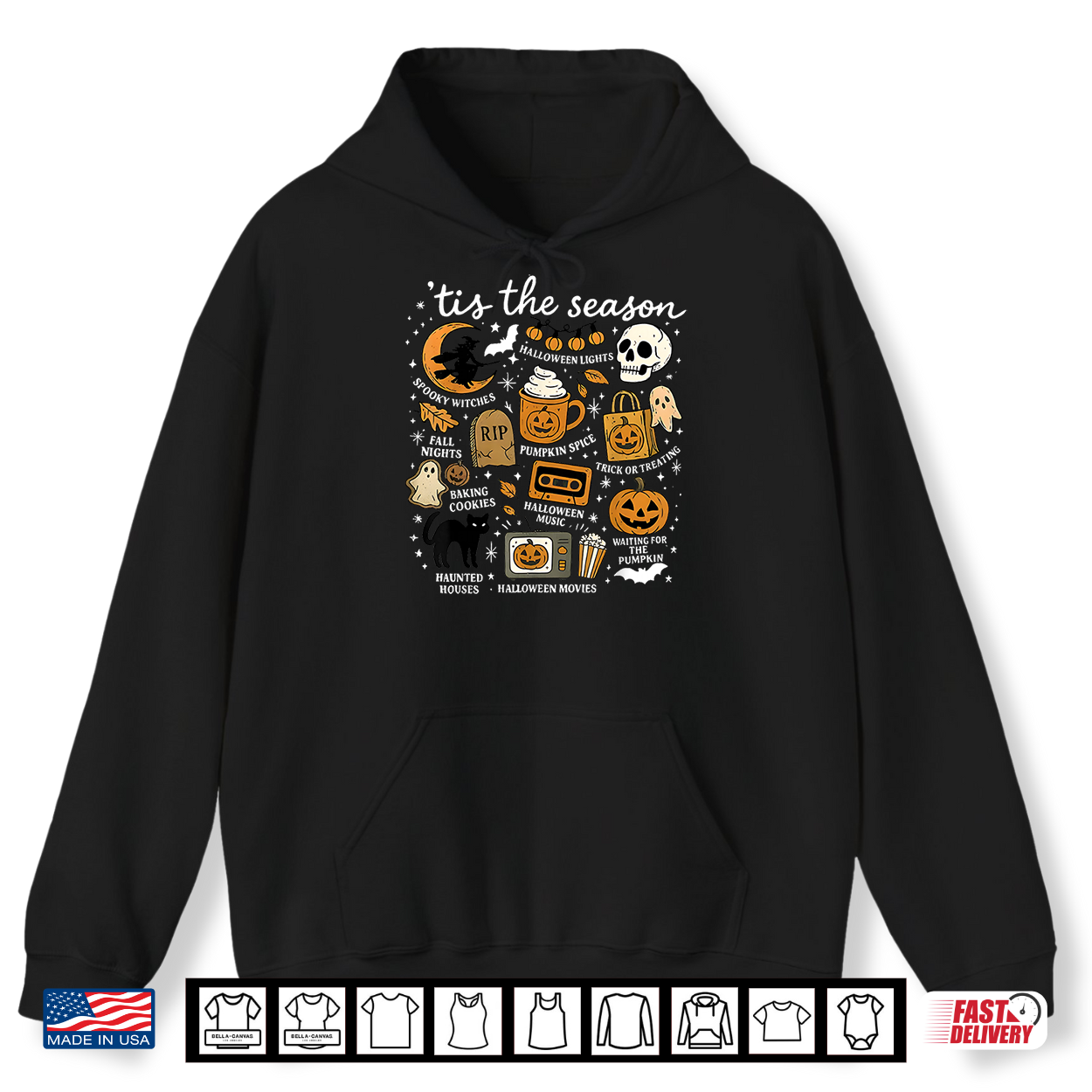 Retro Tis The Season Funny Halloween Season Fall Ghost Shirt Retro Tis The Season Funny Halloween Season Fall Ghost Shirt