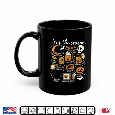 Retro Tis The Season Funny Halloween Season Fall Ghost Shirt 3 Mug Retro Tis The Season Funny Halloween Season Fall Ghost Shirt