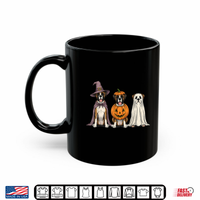 Mug Spooky Ghost Boxer Dog Lover Pumpkin Halloween Shirt