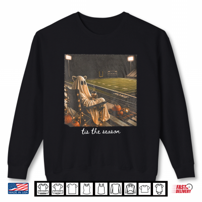 Tis The Season Football Fall Halloween Raccoon Ghost Autumn Shirt 2 Sweatshirt Tis The Season Football Fall Halloween Raccoon Ghost Autumn Shirt