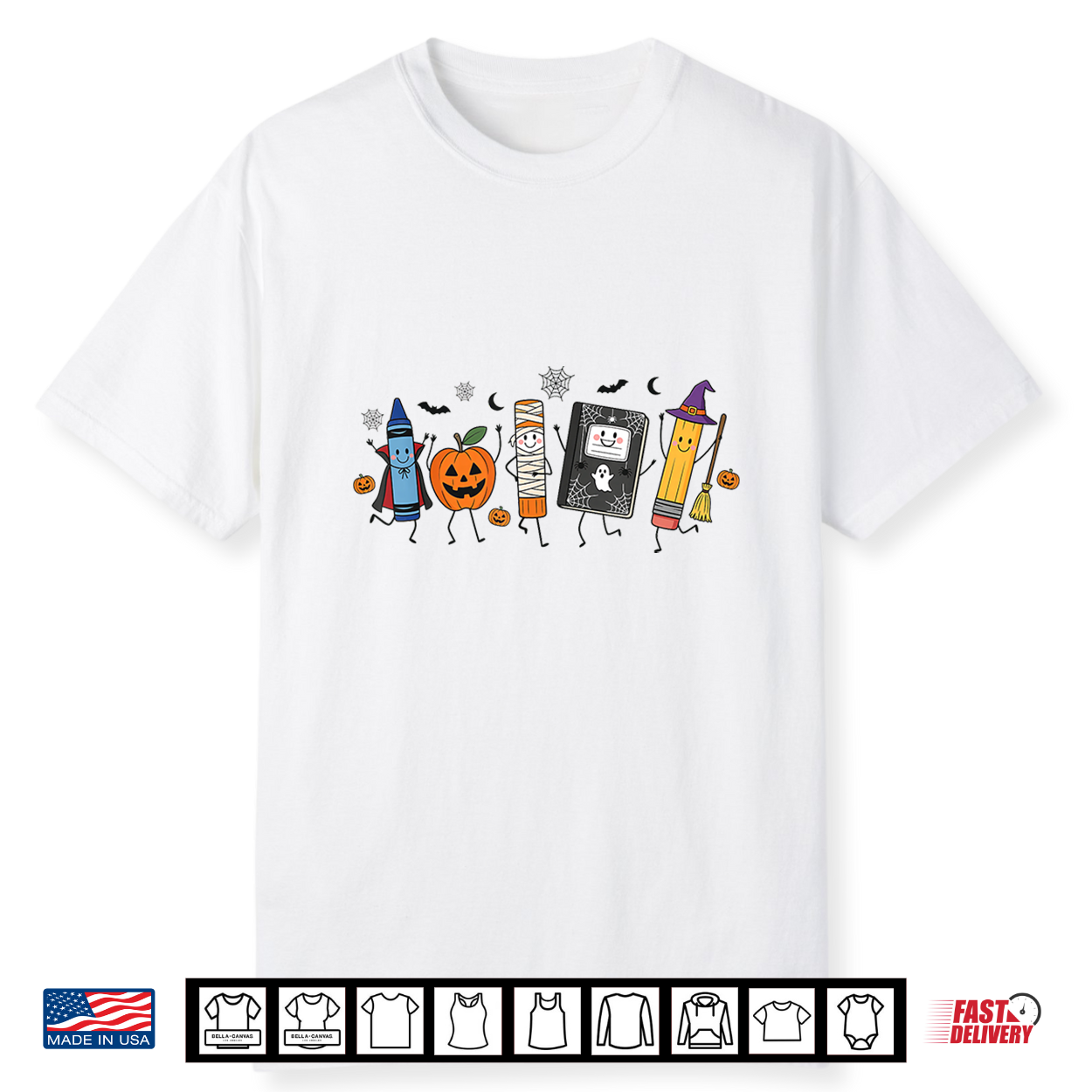Back To School Halloween Teacher Spooky School Supplies Shirt Back To School Halloween Teacher Spooky School Supplies Shirt
