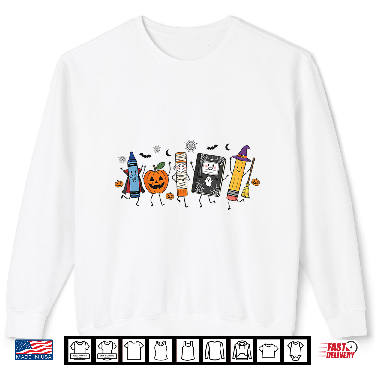 Back To School Halloween Teacher Spooky School Supplies Shirt Back To School Halloween Teacher Spooky School Supplies Shirt