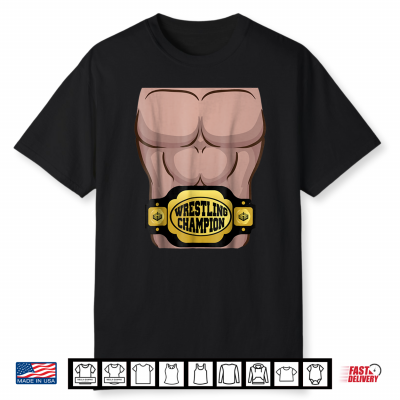 Champion Belt Wrestler Costume Halloween Shirt Kids Adult Shirt