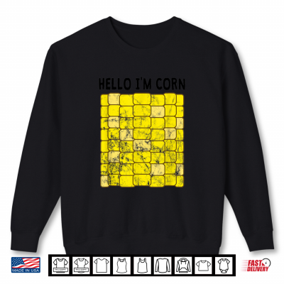 Sweatshirt Corn Halloween Costume Funny Foodie Farmer Shirt