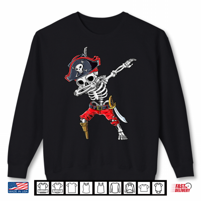 Dabbing Skeleton Pirate T Shirt Halloween Kids Jolly Roger Shirt 2 Sweatshirt Dabbing Skeleton Pirate T Shirt Halloween Kids Jolly Roger
