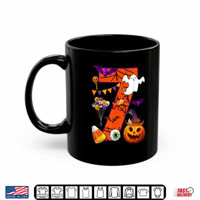Cute 7 Years Old 7Th Birthday Ghost Happy Halloween Day Kids Shirt 3 Mug Cute 7 Years Old 7th Birthday Ghost Happy Halloween Day Kids Shirt