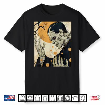 Frankenstein Horror Halloween Retro Vintage Shirt
