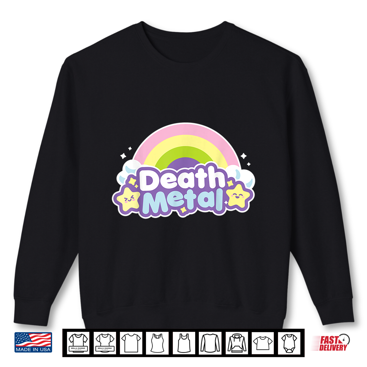 Death Metal Rainbow Halloween Shirt Unicorn Rock Concert Shirt Death Metal Rainbow Halloween Shirt Unicorn Rock Concert Shirt