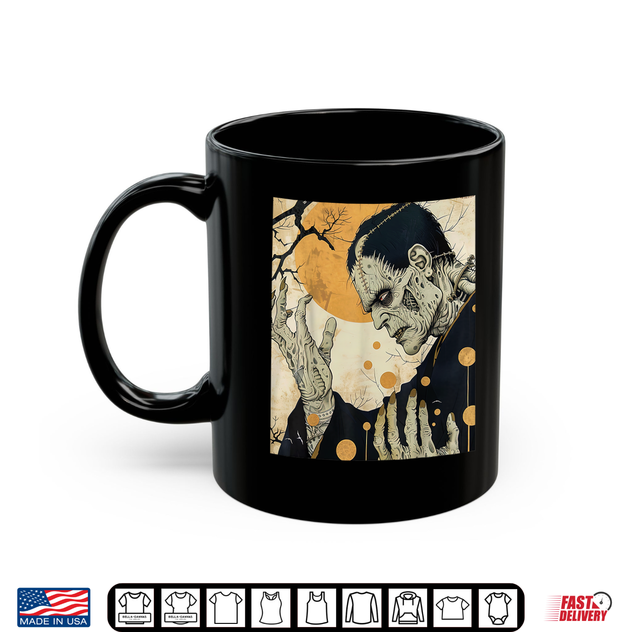 Frankenstein Horror Halloween Retro Vintage Shirt