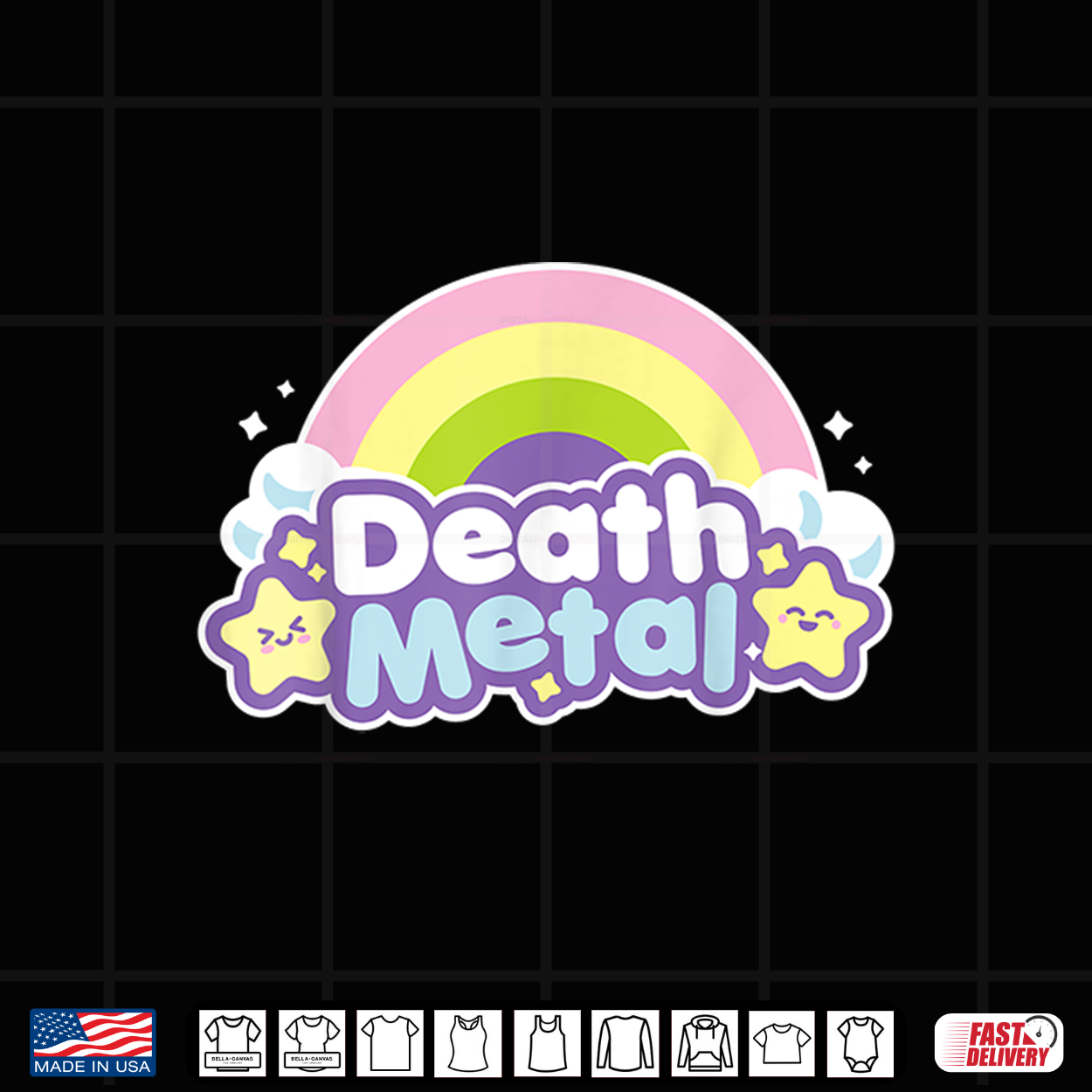 Death Metal Rainbow Halloween Shirt Unicorn Rock Concert Shirt Death Metal Rainbow Halloween Shirt Unicorn Rock Concert Shirt