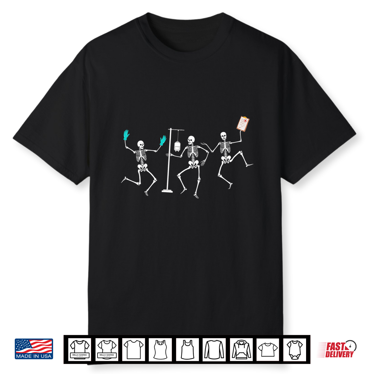 Funny Nurse Skeleton Halloween Healthcare Crew Skeleton Shirt Funny Nurse Skeleton Halloween Healthcare Crew Skeleton Shirt