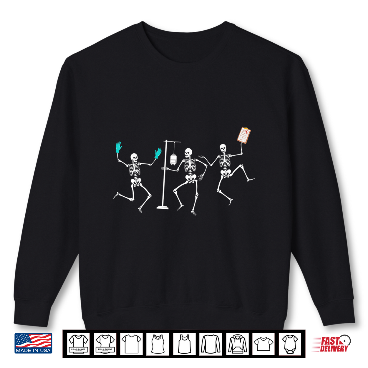 Funny Nurse Skeleton Halloween Healthcare Crew Skeleton Shirt Funny Nurse Skeleton Halloween Healthcare Crew Skeleton Shirt