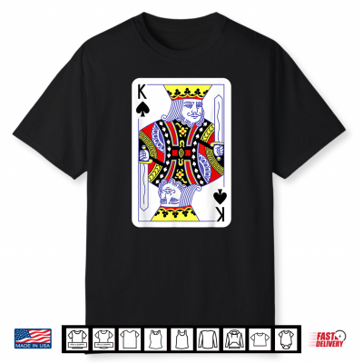 King Of Spades Playing Cards Halloween Costume Casino Easy Shirt