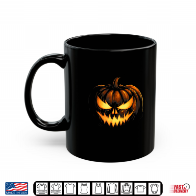 Mug Scary Carved Pumpkin Face Jack O Lantern Halloween Costume Shirt