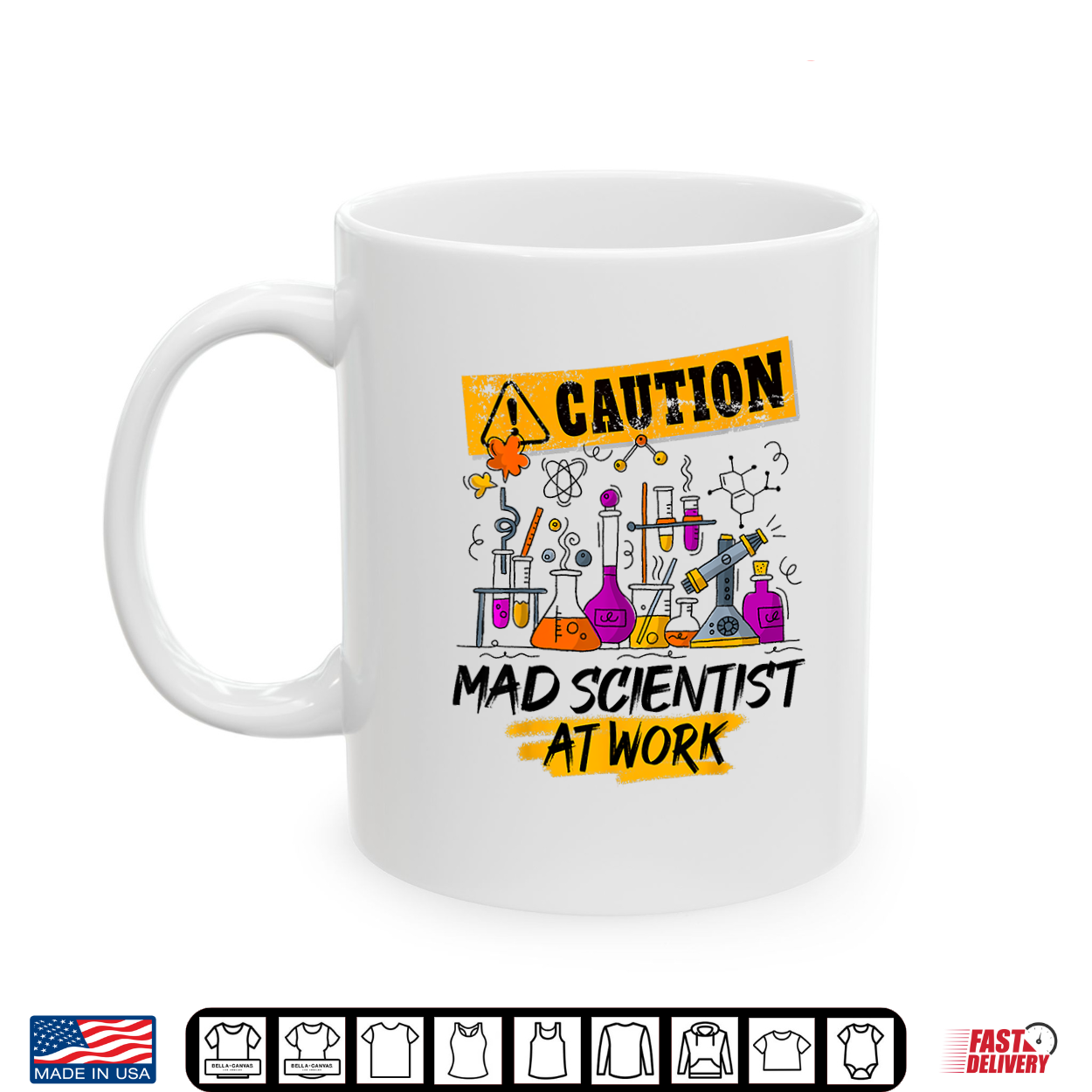Science Teacher Mad Scientist Halloween Costume Youth Adult Shirt
