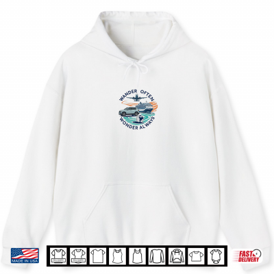 Hoodie Wander Often Wonder Always Travel Gear Shirt
