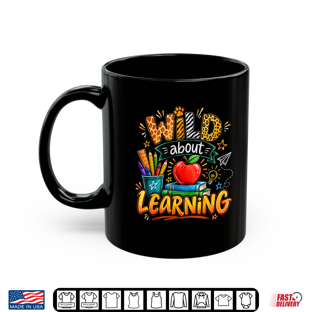 Wild About Learning Back To School Leopard Teacher Student Shirt
