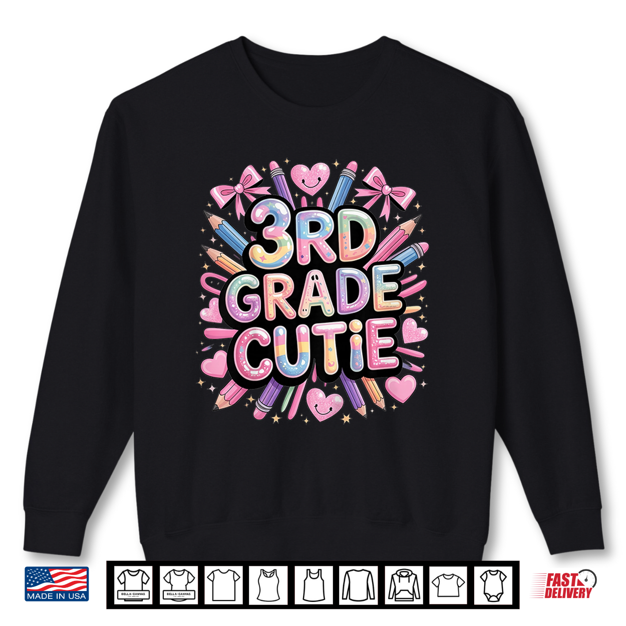3Rd Grade Cutie Third Grade Back To School First Day Shirt