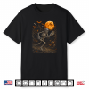Halloween Playing Lacrosse Costume Player Horror Skeleton Shirt