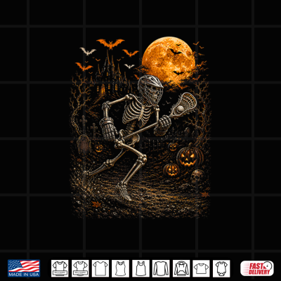Halloween Playing Lacrosse Costume Player Horror Skeleton Shirt 4 Design Halloween Playing Lacrosse Costume Player Horror Skeleton Shirt 1