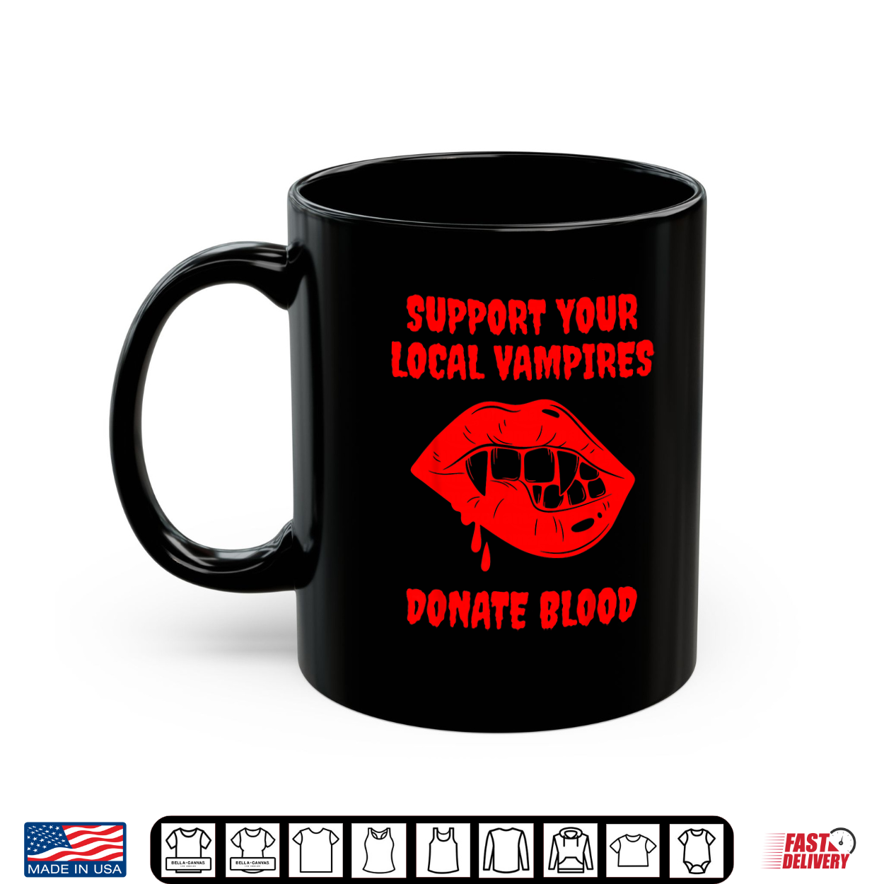 Support Your Local Vampires Donate Blood Quote Shirt Support Your Local Vampires Donate Blood Quote Shirt