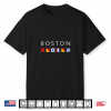 Boston Souvenir Sailing Nautical Flag Letters Shirt