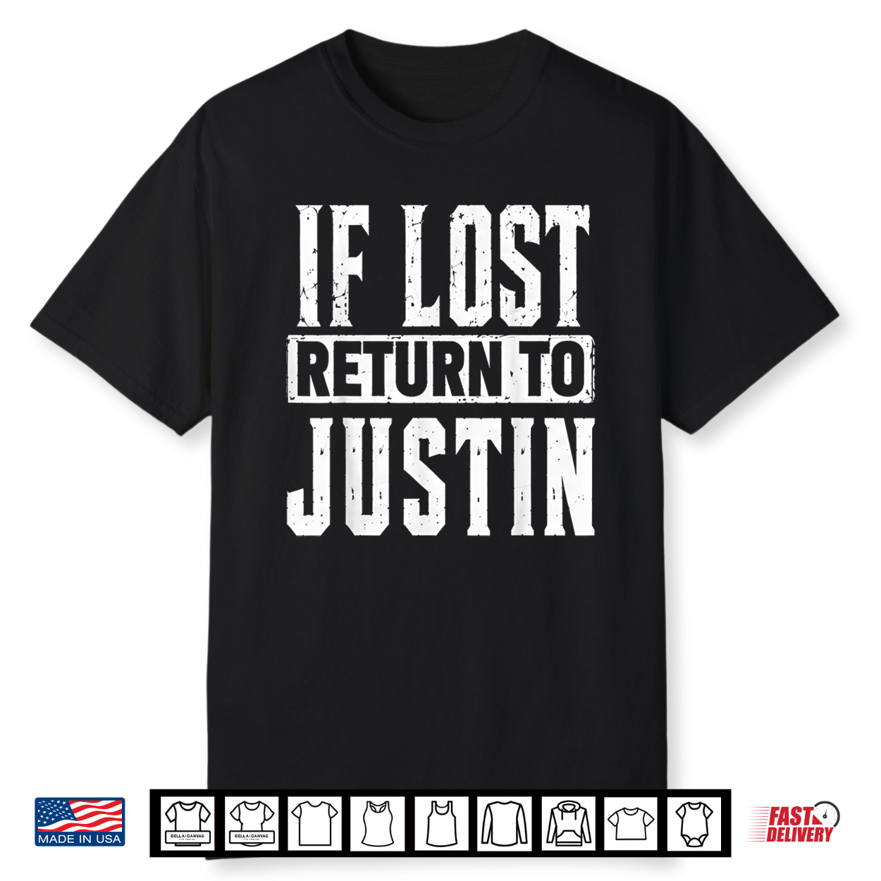 If Lost Return To Justin Couple Matching Shirt
