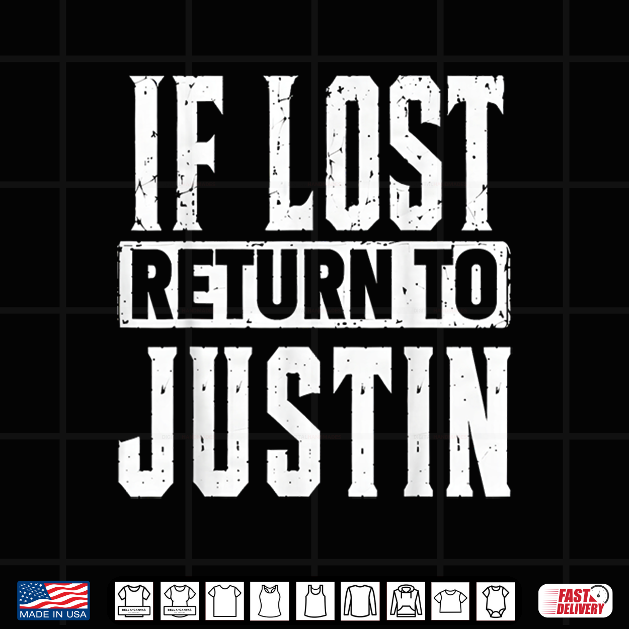 If Lost Return To Justin Couple Matching Shirt