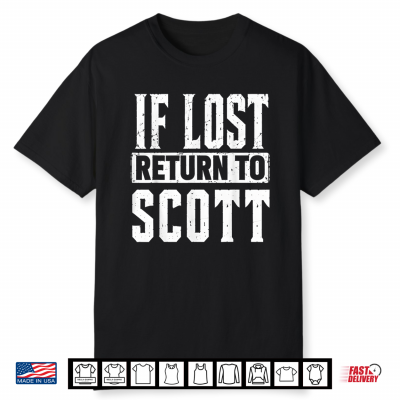 If Lost Return To Scott Couple Matching Shirt