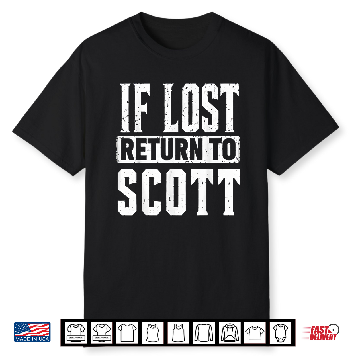 If Lost Return To Scott Couple Matching Shirt