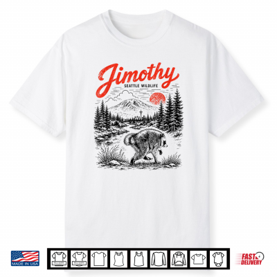 Jimothy Seattle Wildlife Raccoon Mountain Adventure Shirt