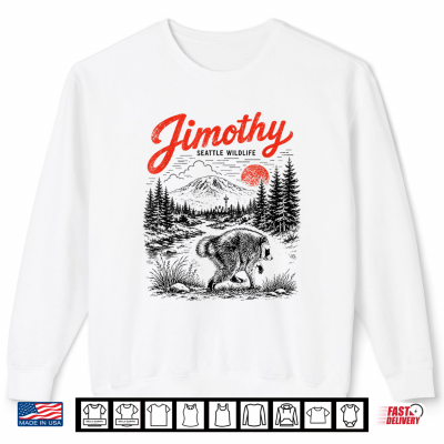 Sweatshirt Jimothy Seattle Wildlife Raccoon Mountain Adventure Shirt
