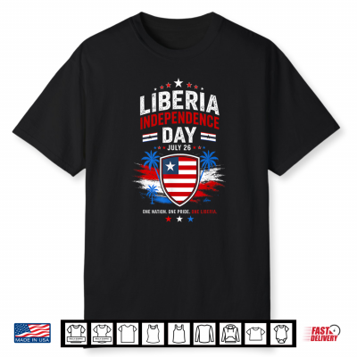 Liberia Independence Day July 26 Liberia Flag Shirt