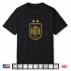 Officially Licensed Spain National Soccer Team Crest 2 Star Shirt